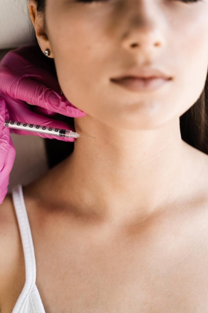 Neck botox treatment in Dubai.